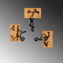 Wallity Naughty Monkeys - 338 Escultura de pared